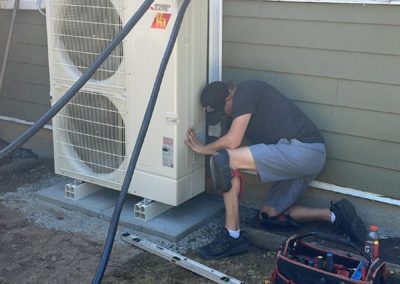 ServiceXCEL large heat pump installation